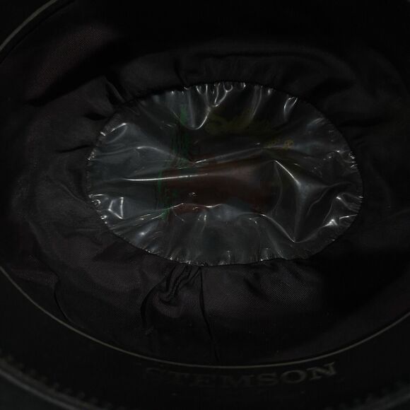 Stemson Hat 100% Wool Black Felt (56 Mex) 7 US Decorative Cowboy Charly CarLop - Picture 6 of 10